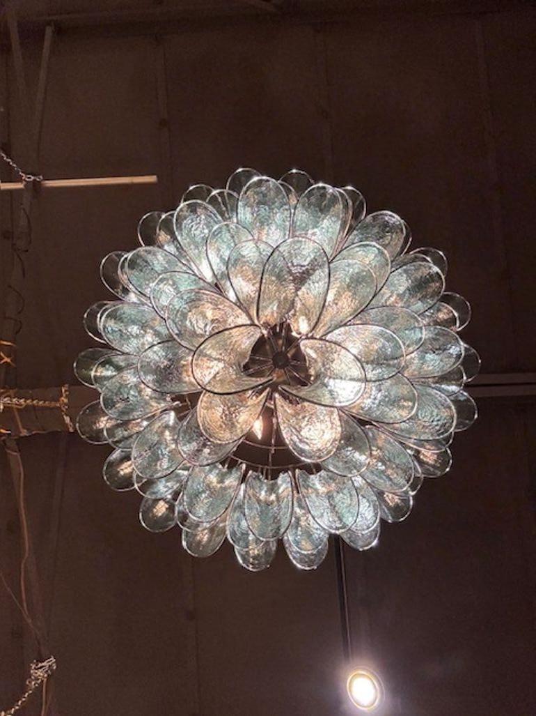 Moderna lámpara de cristal de Murano verde Fontana 