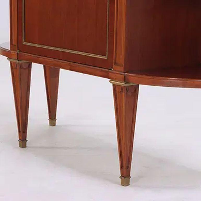 Mid Century Jansen Style Mahogany Server In Good Condition For Sale In Dallas, TX