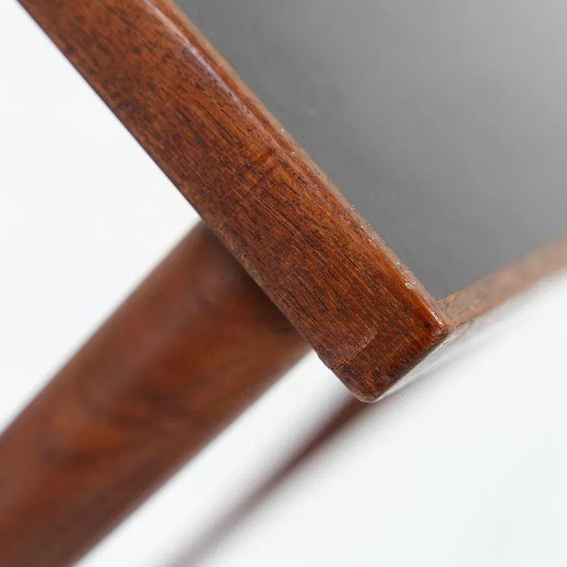 Set of Three Danish Mid Century Modern Side Tables with Laminate Top In Good Condition For Sale In Dallas, TX
