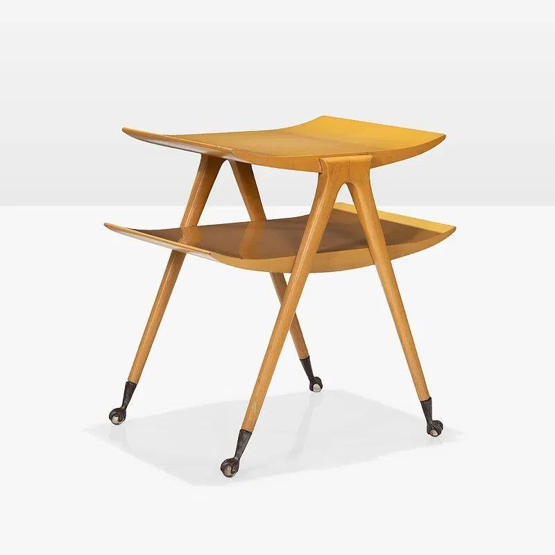 Vintage MId Century Modern Ico Parisi Manner Side Table In Good Condition For Sale In Dallas, TX
