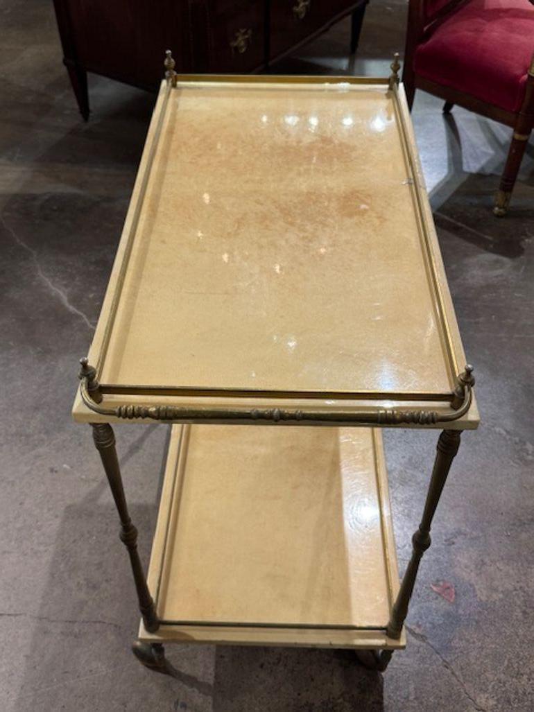 Late 20th Century Vintage Italian Bar Cart For Sale