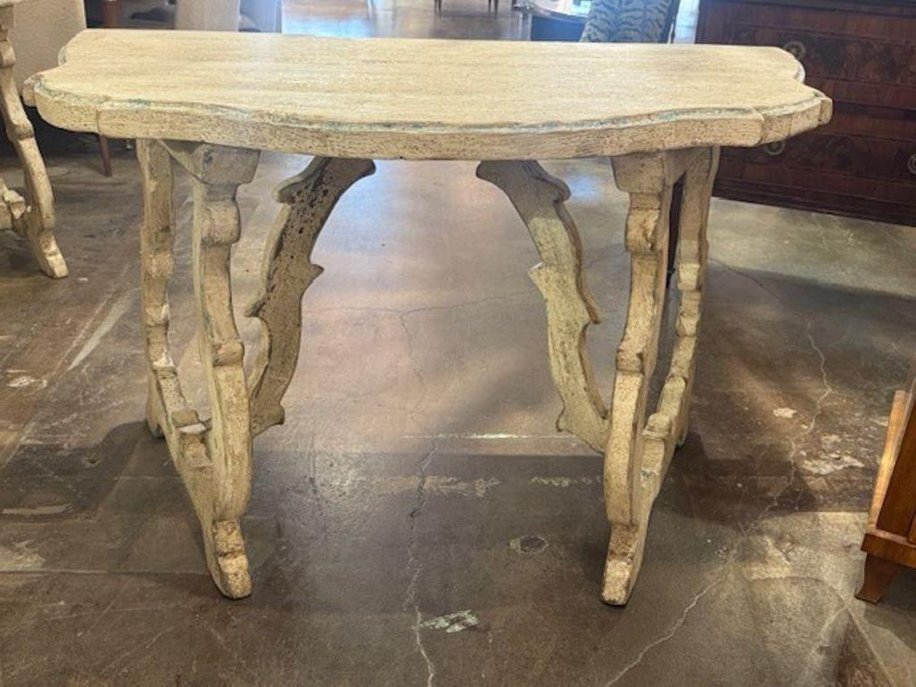 Mid-20th Century Pair of Italian Tuscan Consoles For Sale