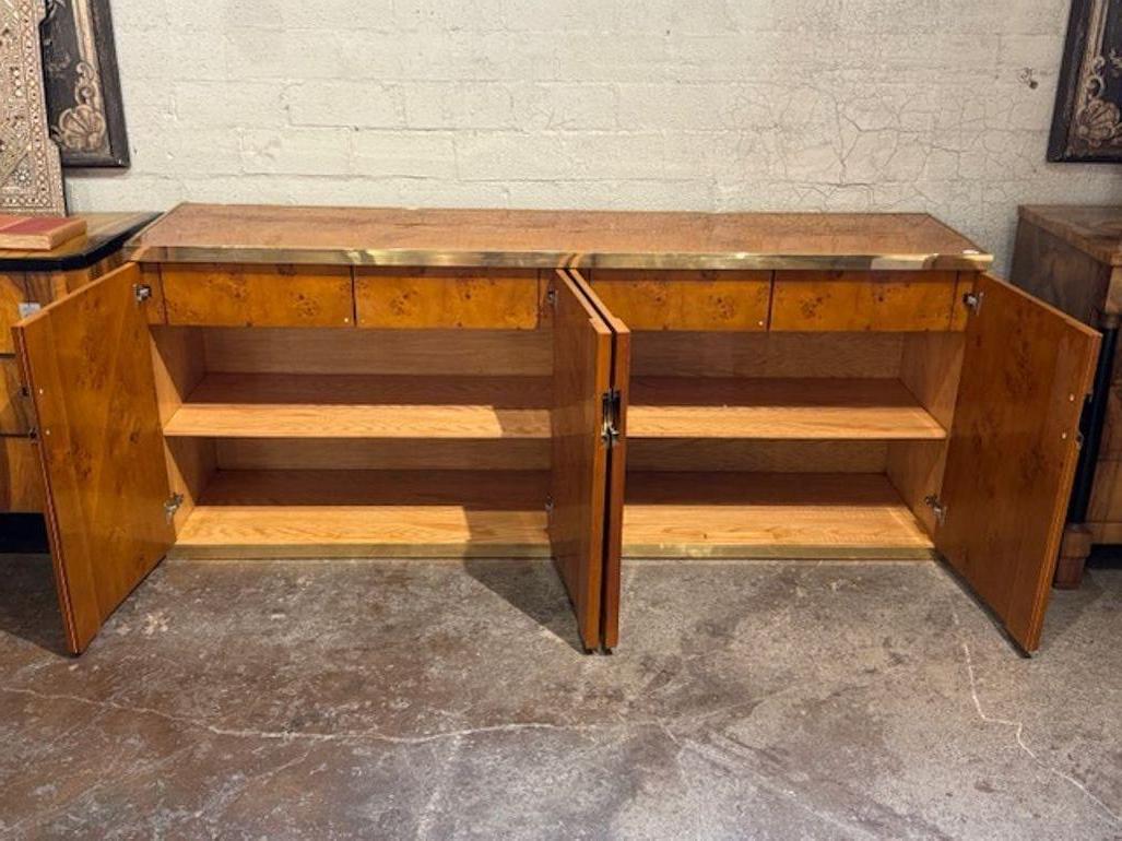 Brass Italian Sideboard after Pierre Cardin For Sale