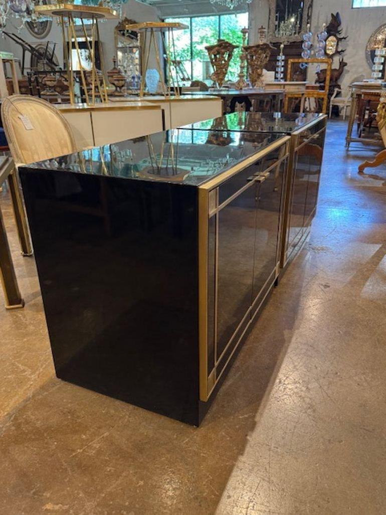 Pair of Pierre Cardin Manner Side Cabinets In Good Condition For Sale In Dallas, TX