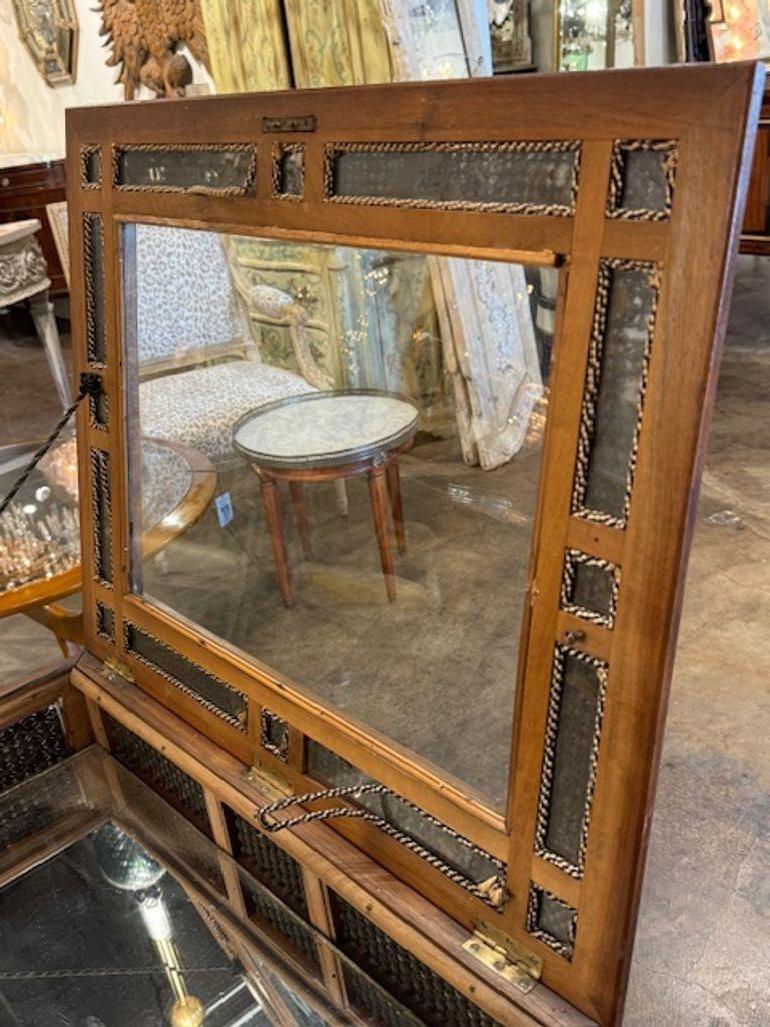 Syrian Carved Vitrine Table For Sale 2