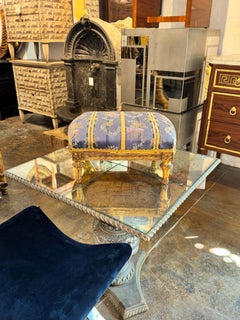 French Louis XVI Giltwood Ottoman