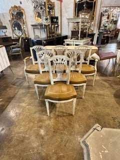 Set of 6 French Louis XVI Dining Chairs