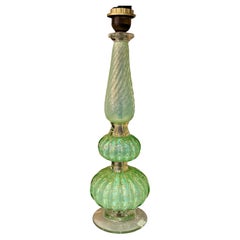 Vintage Green Murano Lamp