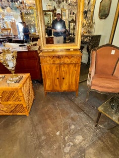 19th c. German Biedermeier Walnut Side Cabinet