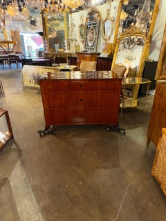 19th c. German Biedermeier Mahogany Commode