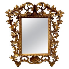 18th Century Italian Giltwood Florentine Mirror.