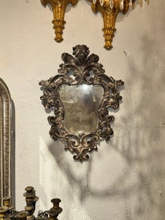 19th c. Italian Florentine Silver Leaf Mirror