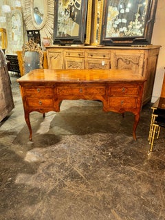 19th c. Italian Walnut Bureau Plat