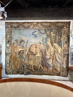 Siglo XVII Tapiz religioso flamenco inspirado en Rubens