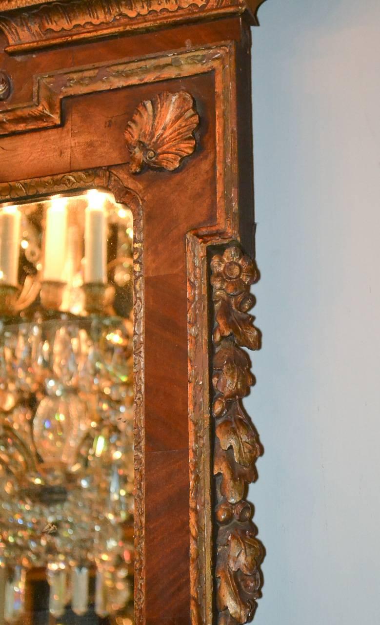 18th Century English Chippendale Looking Glass 1
