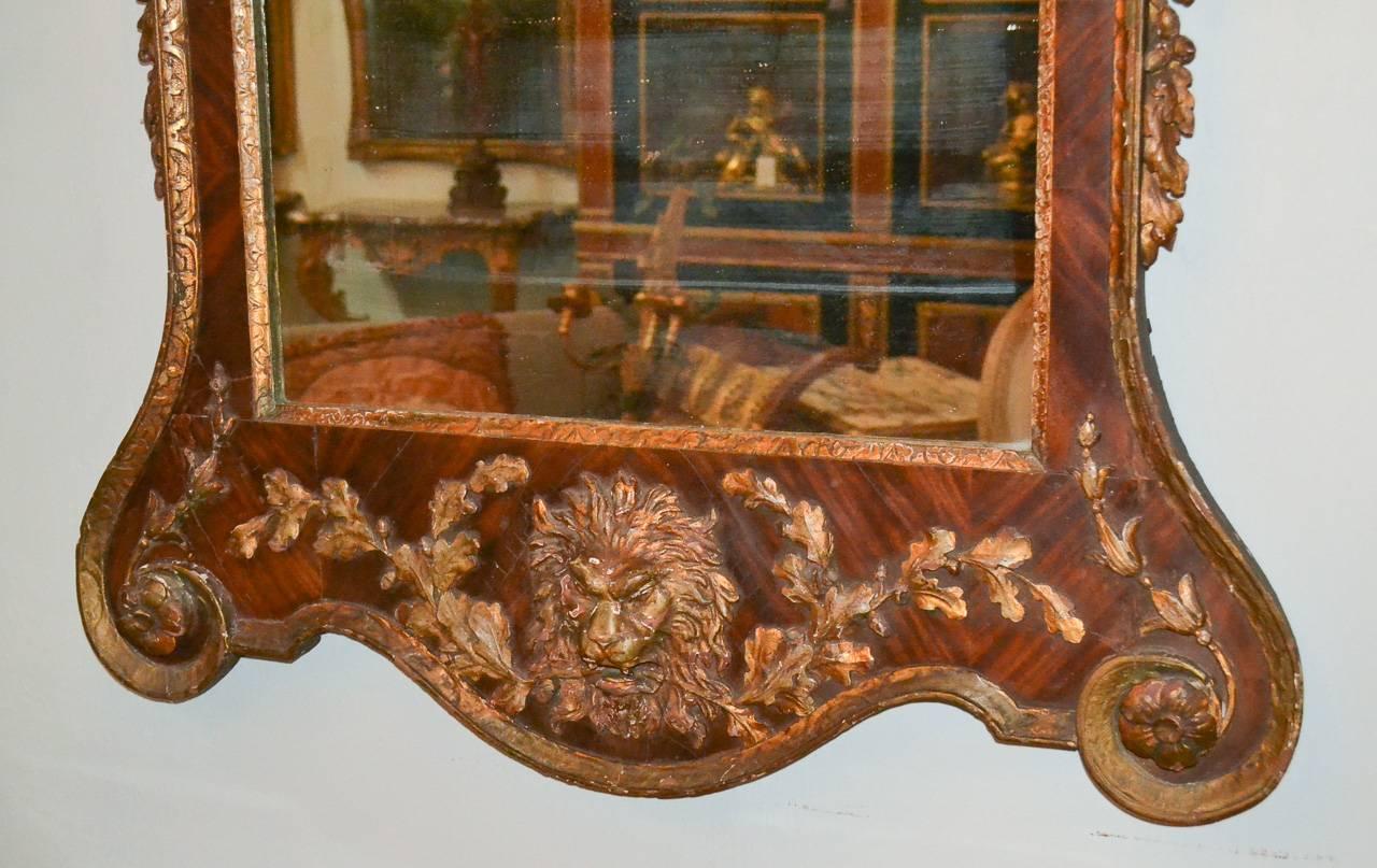 18th Century English Chippendale Looking Glass In Good Condition In Dallas, TX