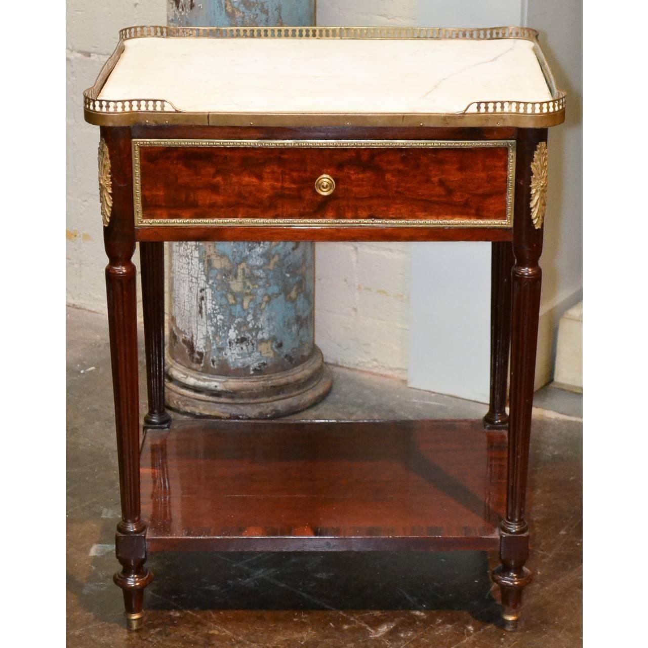 Late 19th Century Antique French Louis XVI Style Side Table