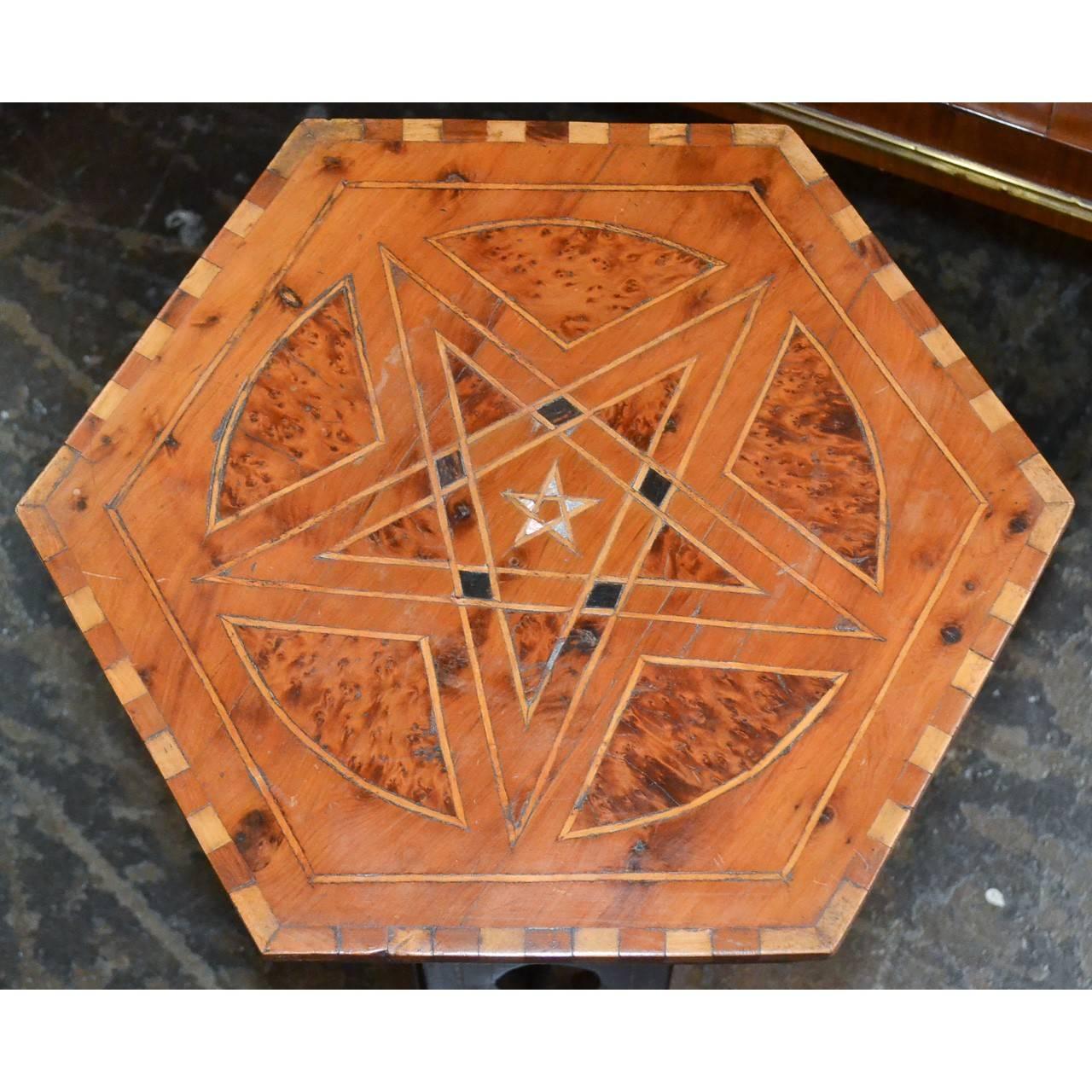 Collectible pair of walnut inlaid Syrian stands,
circa 1890
Measures: 17.5