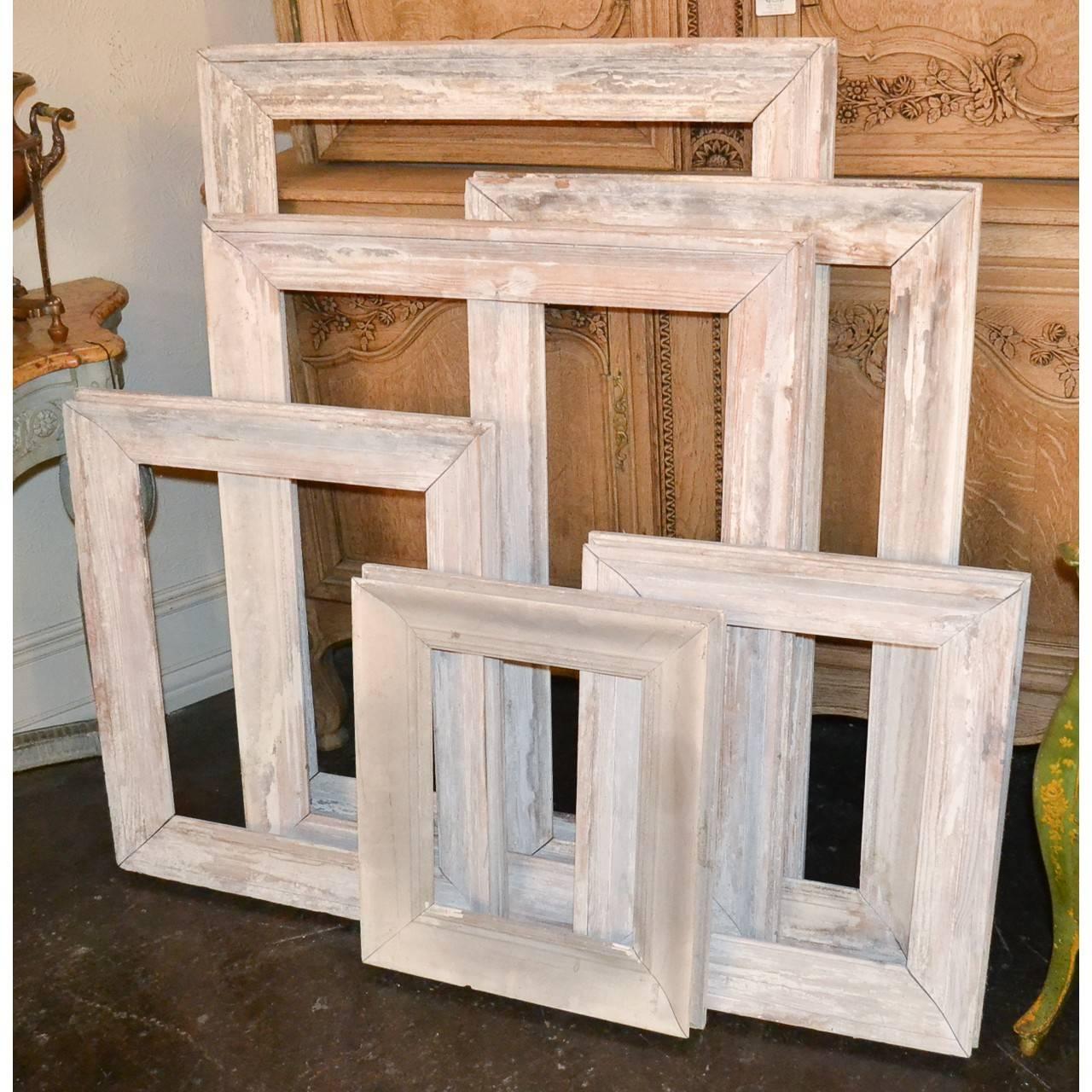 white washed frame