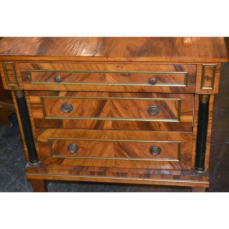 Striking Continental Burl Walnut Chest For Sale At 1stdibs