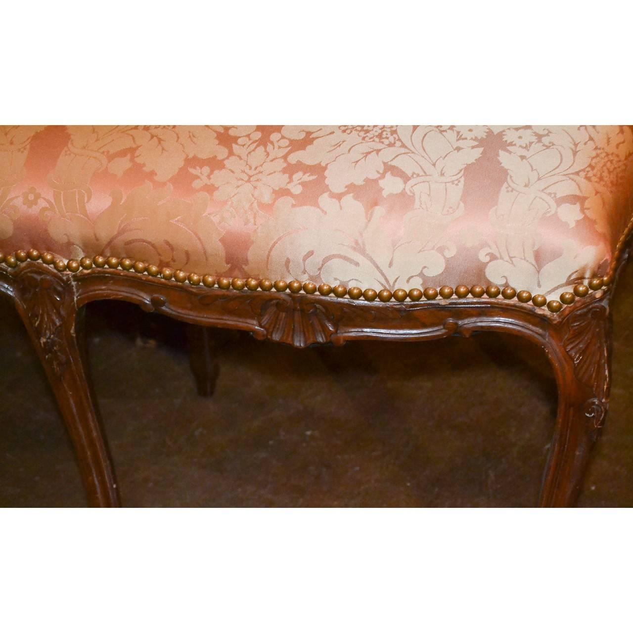 antique upholstered bench