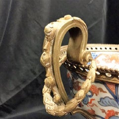 19th Century Japanese Imari Porcelain Bronze-Mounted Centrepiece