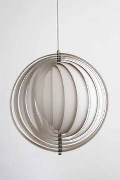 Verner Panton Moon Lamp, Original von Louis Poulsen, hergestellt in Dänemark in den 1970er Jahren