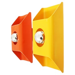 Space Age Wall Lights by Klaus Hempel for Kaiser Leuchten 1970s Set of 2
