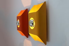 Space Age Wall Lights by Klaus Hempel for Kaiser Leuchten 1970s Set of 2