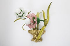 Hollywood Regency Banci Firenze Wall Lamp in Murano Glass, 1990s