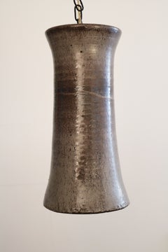 Lámpara colgante grande de cerámica «Diabolo», de diseño danés de mediados de siglo, década de 1960. 1 de 3