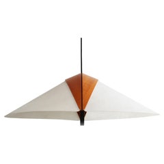 Large Pendant Lamp in Beechwood from Domus Denmark 1980s