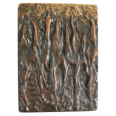 Brutalist Brass Bronze Push and Pull Front Door Handle 1960s
