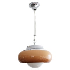Seltene Meblo-Hängeleuchte im Space-Age-Stil von Harvey Guzzini, hergestellt in Italien in den 1970er Jahren