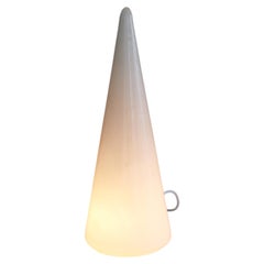 Mid Century Large Vetri Murano cone lamp table lamp Made in Italy 1970s 1 of 2