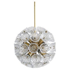 German Sputnik Dandelion Lamp Pendant Light 12 light Mid Century Design 1960s