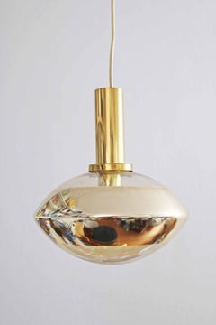 Large Peill & Putzler UFO pendant lamp Magic Eye series Space Age design 1970s