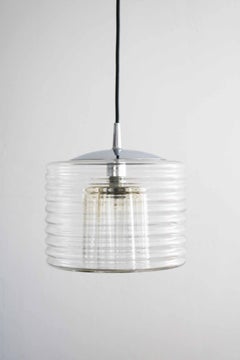 Space Age Flower Pendant Lamp by Koch & Lowy for Peill & Putzler Germany 1970s