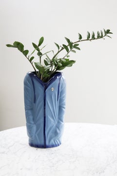 Mid Century Large Sculptural Pottery Vase " Hoodie " from Bay Keramik 1960s