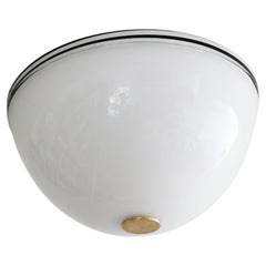 Italienische Murano-Deckenleuchte von Lino Tagliapietra für Effetre International, 1980er Jahre