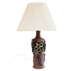Lampada in ceramica in stile brutalista Mid-Century Modern di Bodil Marie Nielsen, Danimarca, anni '60
