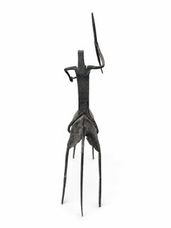 Dogon Wrought-Iron Horse and Rider Sculpture, Mali, 20th Century