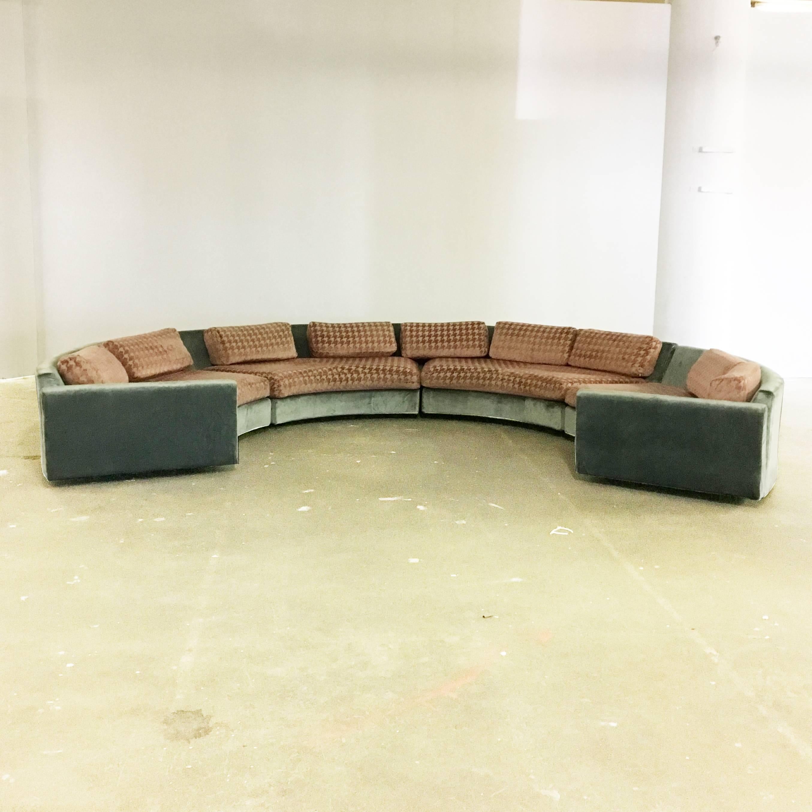Mid-Century Modern Adrian Pearsall for Craft Associates Circle Sofa For Sale