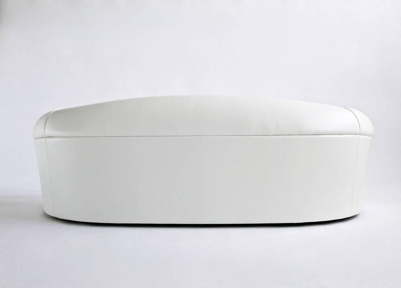 Late 20th Century Robert Venturi White Leather Sofa for Knoll