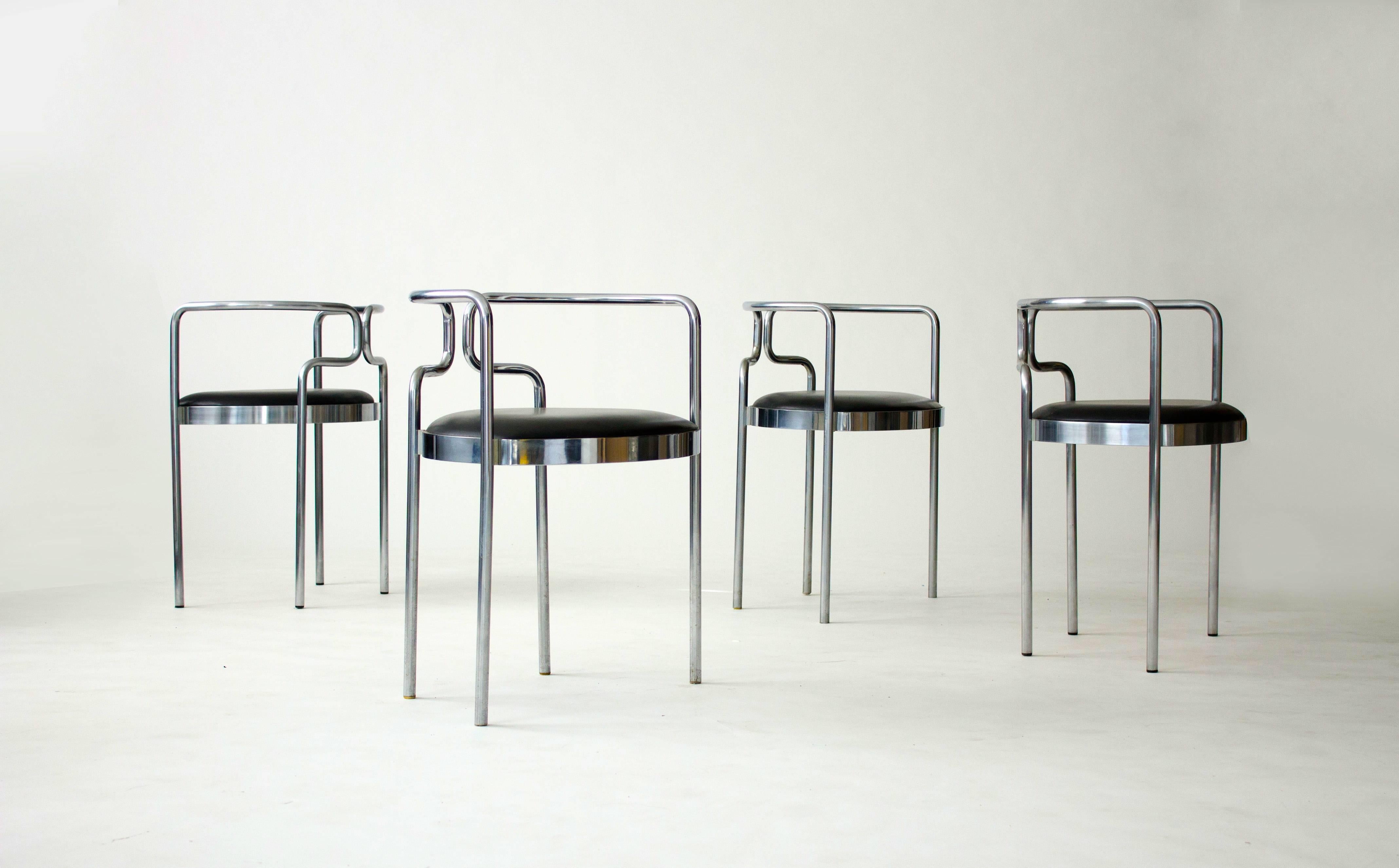 Four Henning Larsen Cafe Chairs for Fritz Hansen 1