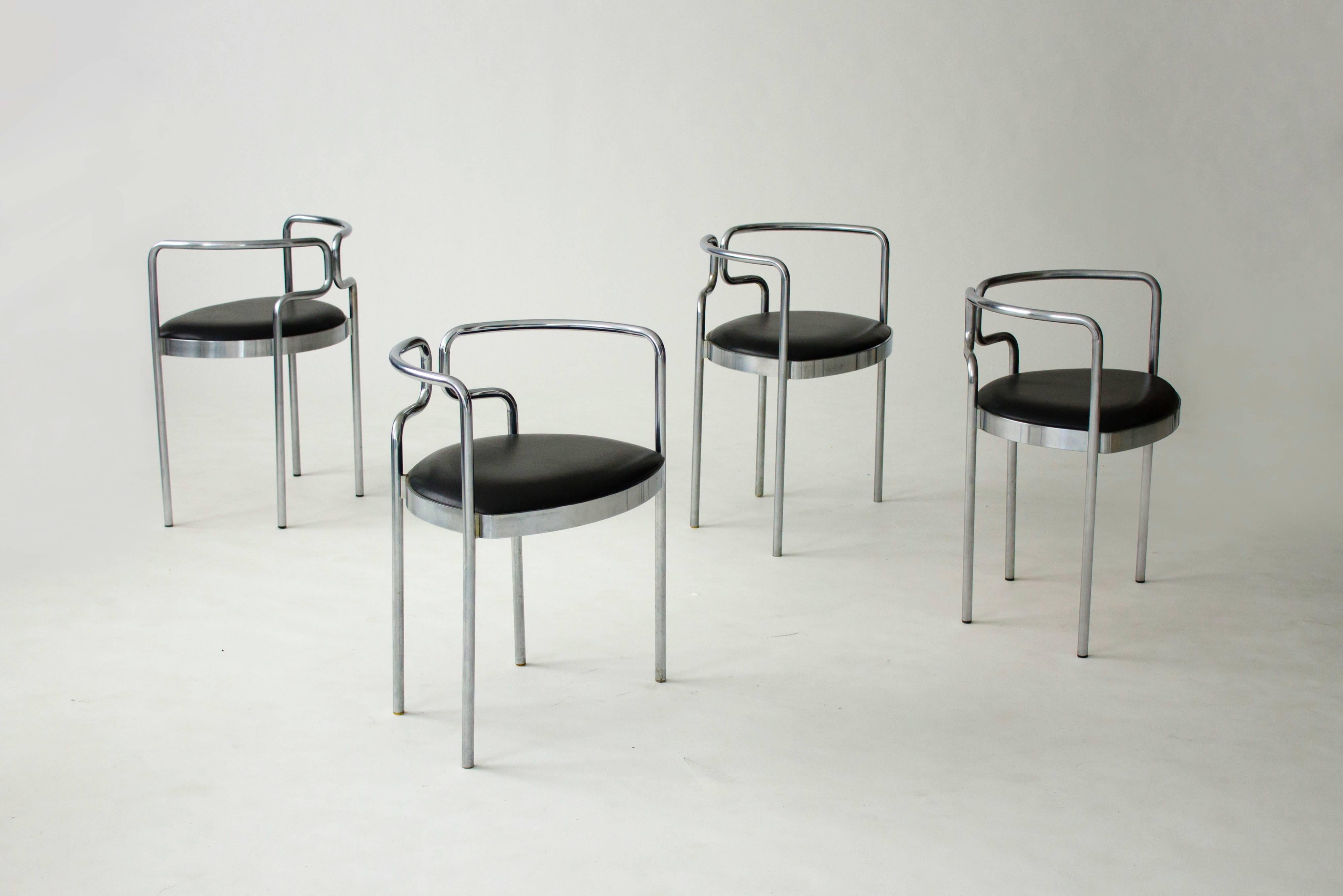 Scandinavian Modern Four Henning Larsen Cafe Chairs for Fritz Hansen