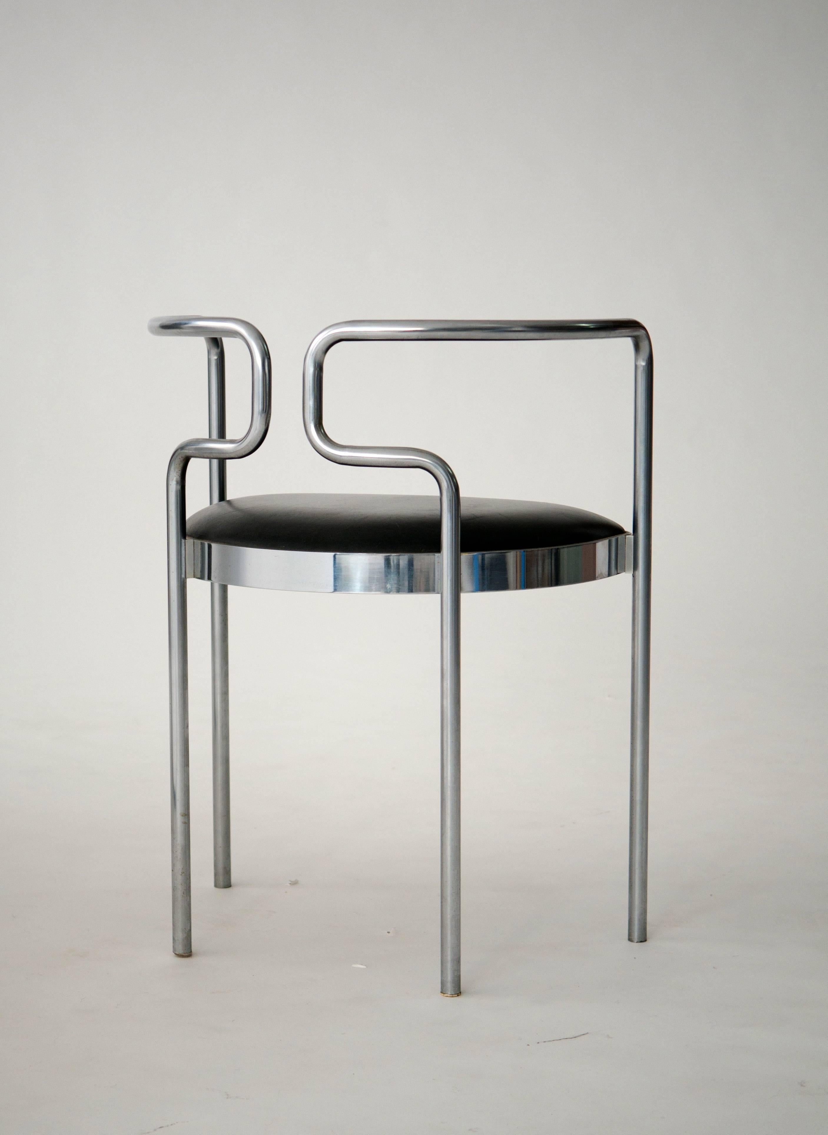 Steel Four Henning Larsen Cafe Chairs for Fritz Hansen