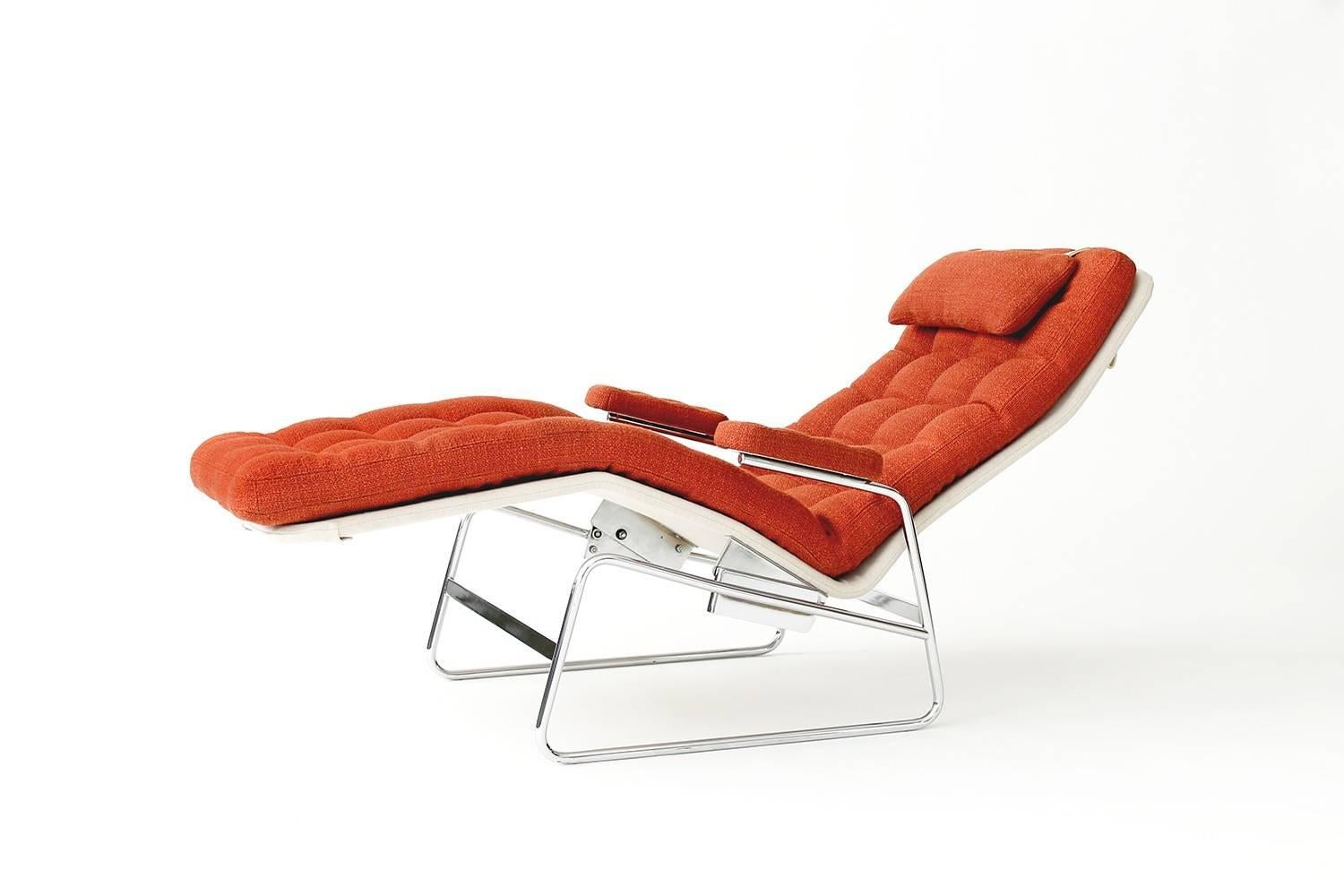 Scandinavian Modern Sam Larsson 'Fenix' Reclining Lounge Chair by DUX