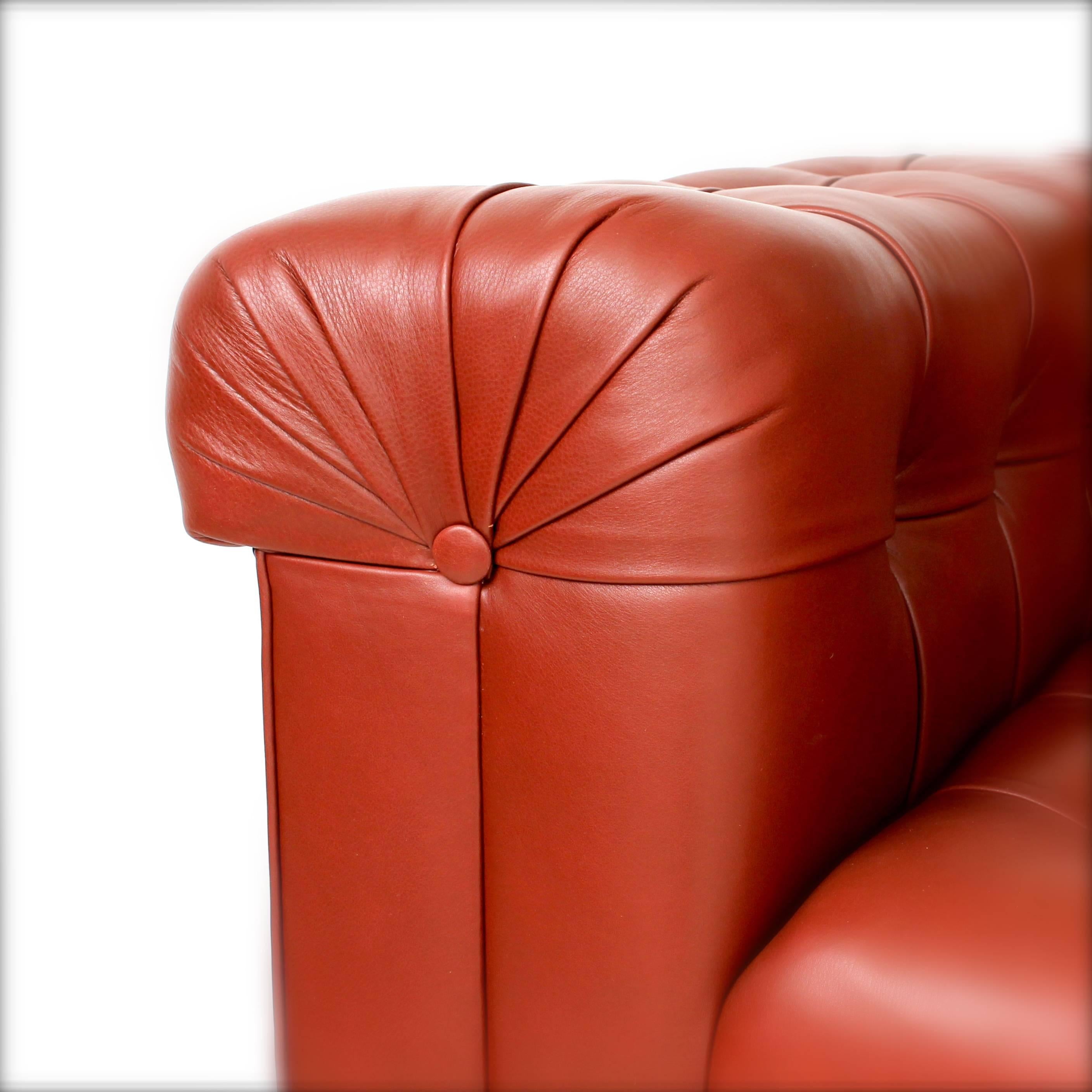 Leather Custom Chesterfield Sofa For Sale