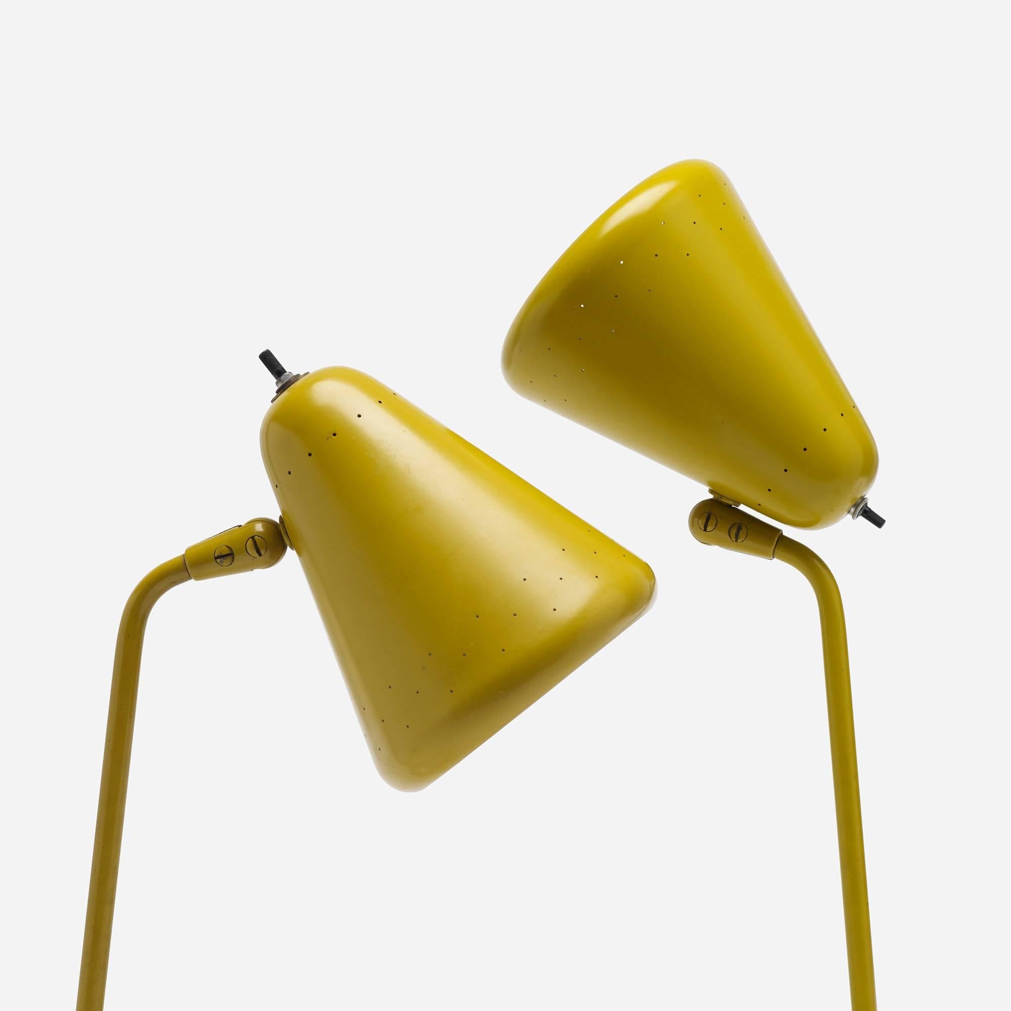 Mid-Century Modern Kurt Versen Pair of Table Lamps For Sale